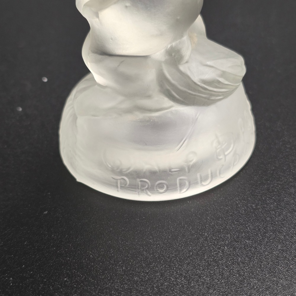 Rare Vintage Disney Li'l Bad Wolf Frosted Glass Figurine Rare Character - Picture 6 of 9